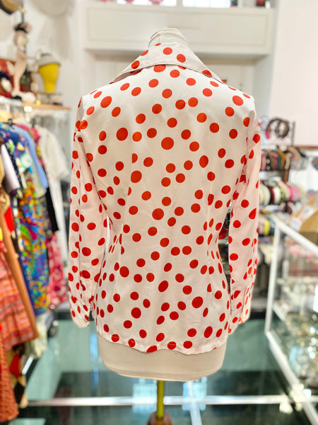 Camicia 70s pois rosso