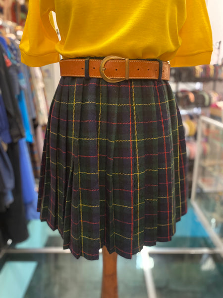 Minigonna 80s tartan