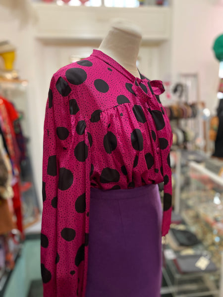 Camicia pois grandi ciclamino