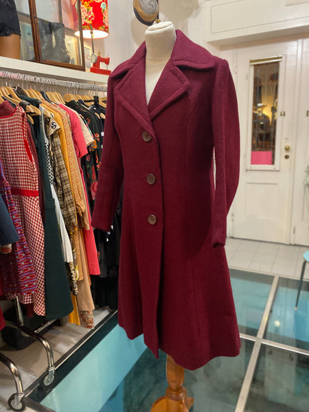 Cappotto 70s bordeaux