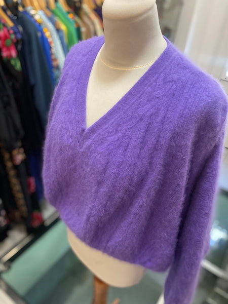 Maglione lilla angora