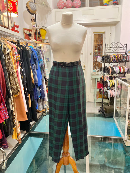 Pantaloni 80s tartan