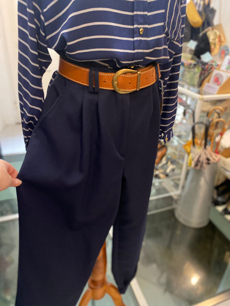 Pantaloni 80s blu pences