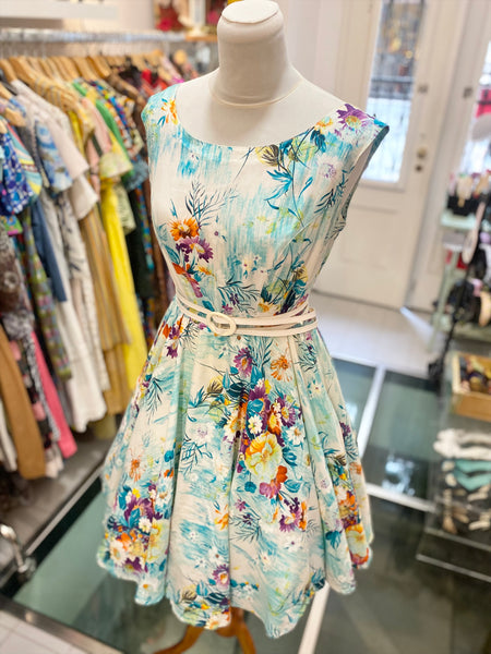 Abito 80s fiori