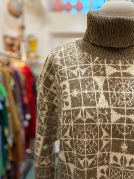 Maglione Benetton piastrelle beige