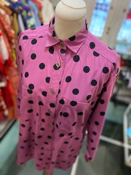 Camicia viola pois