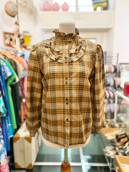 Camicia 80s scacchi e oro