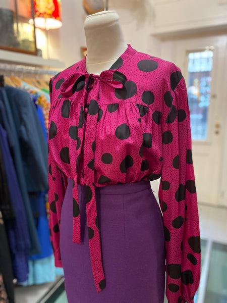 Camicia pois grandi ciclamino