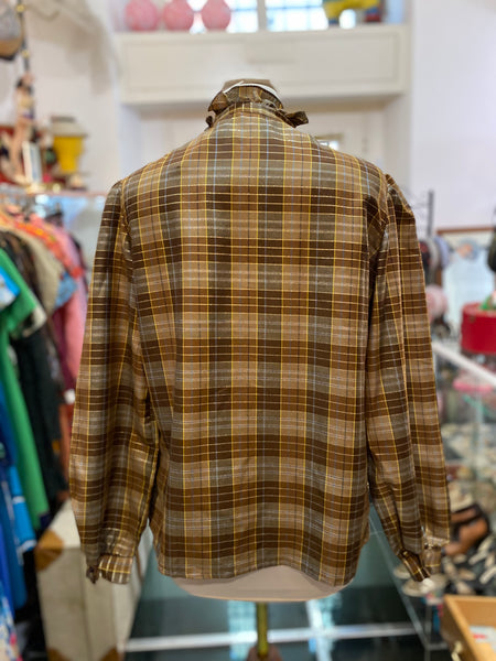 Camicia 80s scacchi e oro