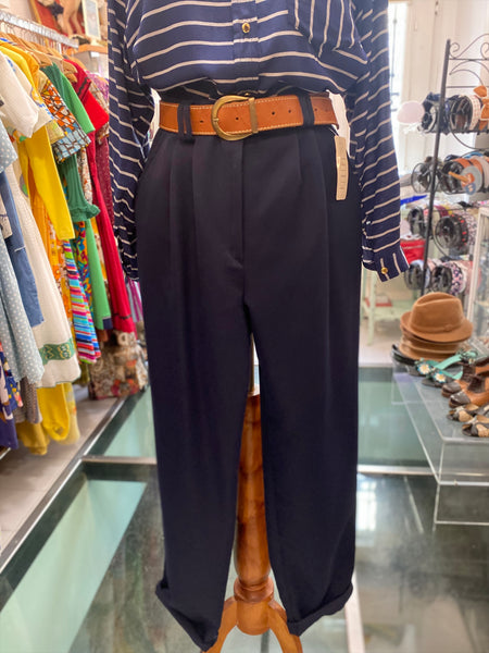 Pantaloni 80s blu pences