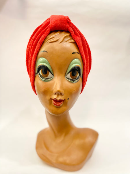 Turbante spugna rosso