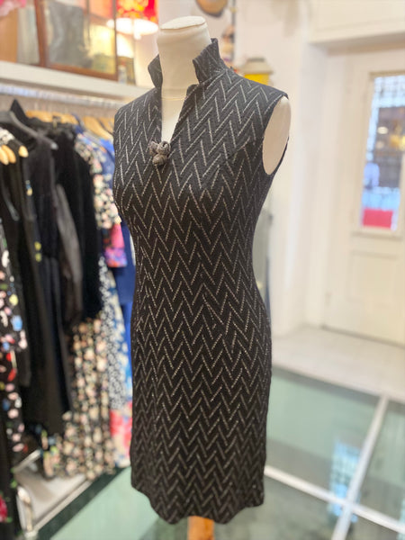 Abito 60s nero argento