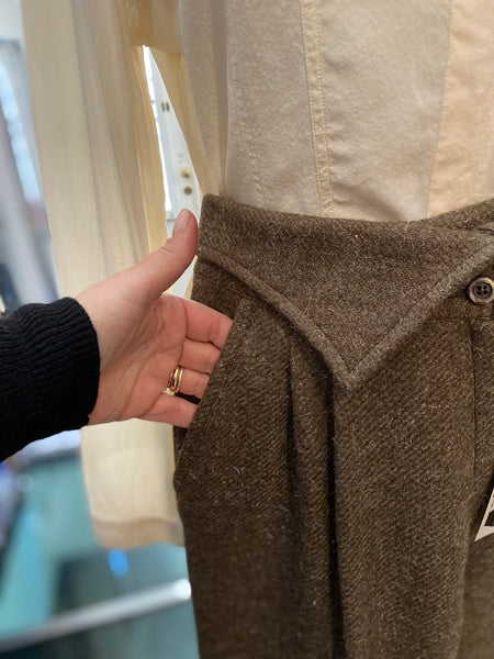 Pantaloni 80s risvolto