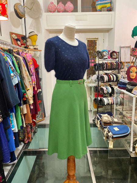 Gonna 70s verde oliva