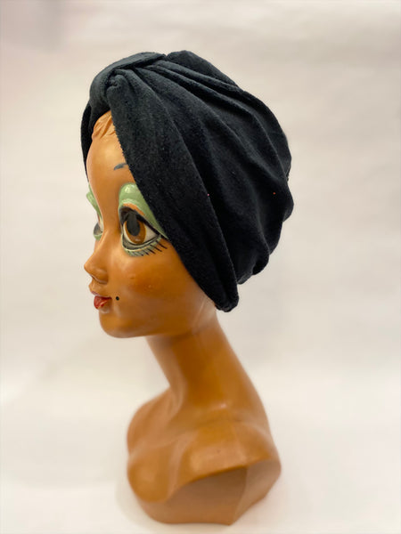 Turbante spugna nero