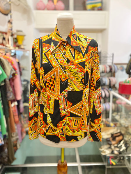 Camicia 70s geometria