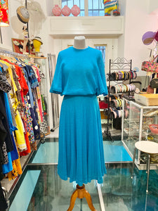 Completo crochet 80s turchese