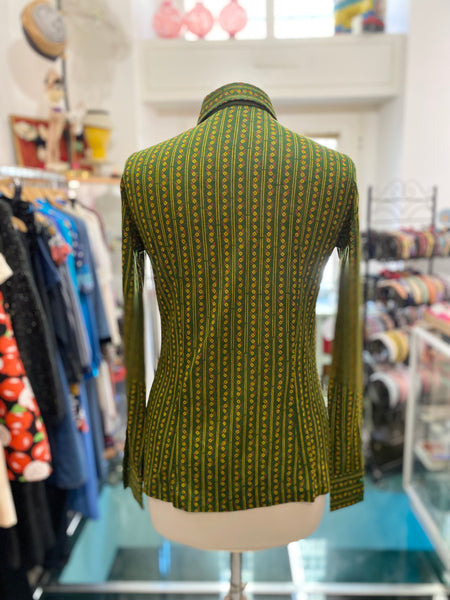 Camicia 70s verde bosco