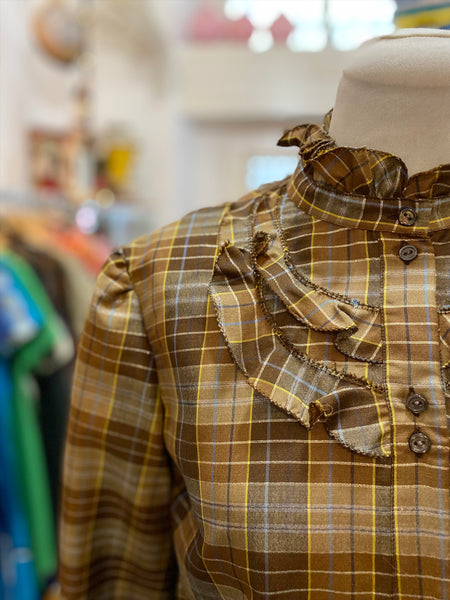 Camicia 80s scacchi e oro