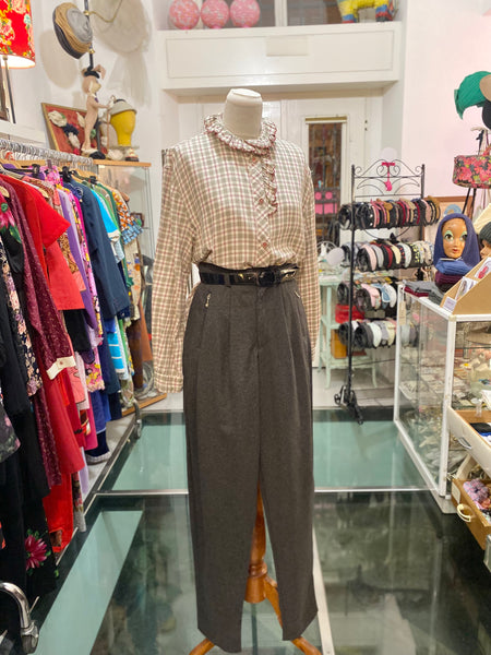 Pantaloni 80s grigio scuro