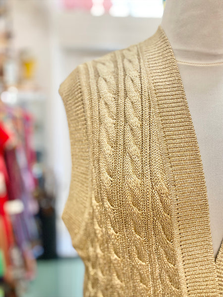 Gilet oro Luisa Spagnoli