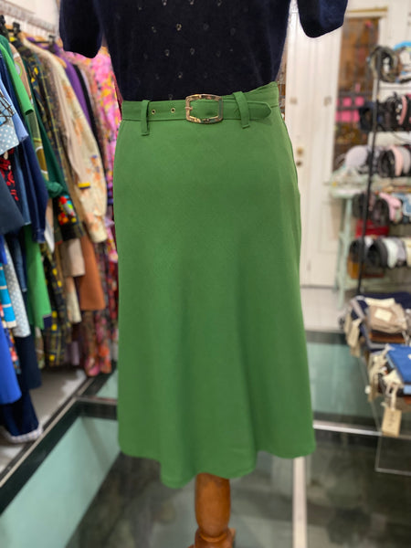 Gonna 70s verde oliva