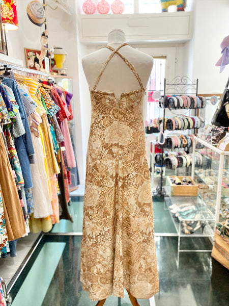 Abito 70s lurex dorato