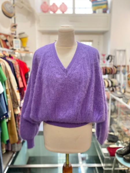 Maglione lilla angora