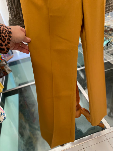 Pantaloni 70s senape