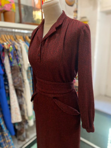 Abito 80s does 40s rosso