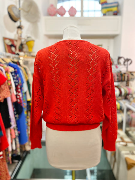 Maglioncino rosso cotone
