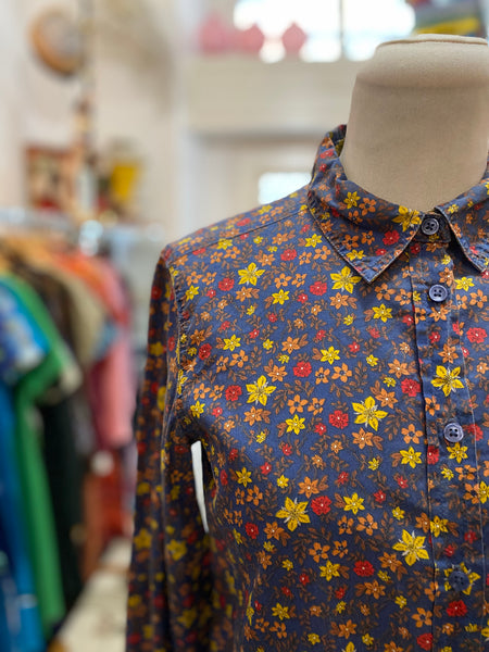Camicia 80s fiorellini