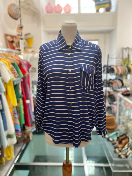 Camicia seta righe