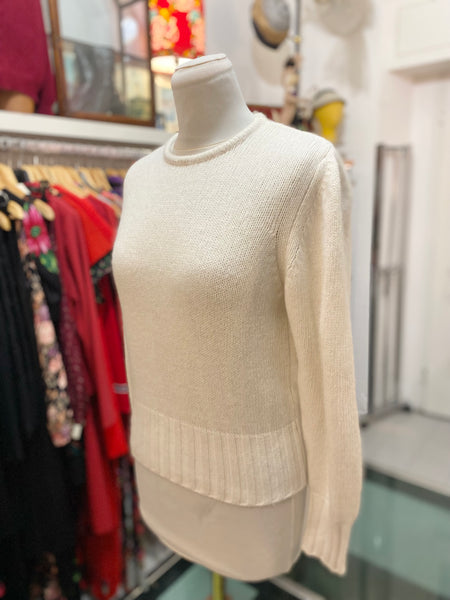 Maglioncino bianco con angora