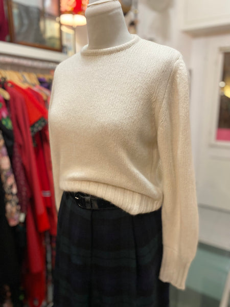 Maglioncino bianco con angora