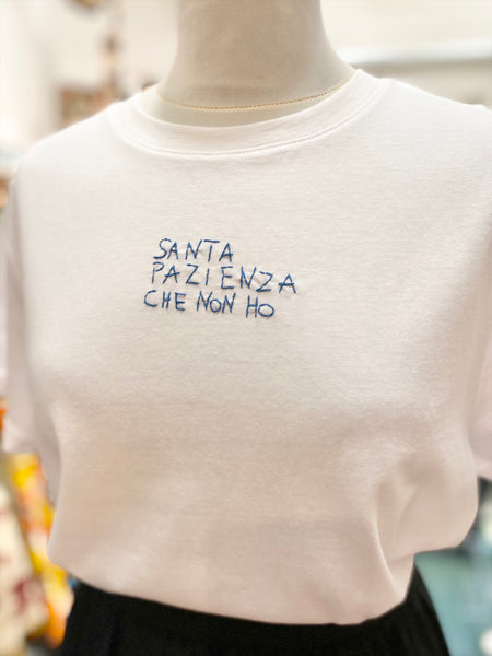 T-shirt santa pazienza che non ho