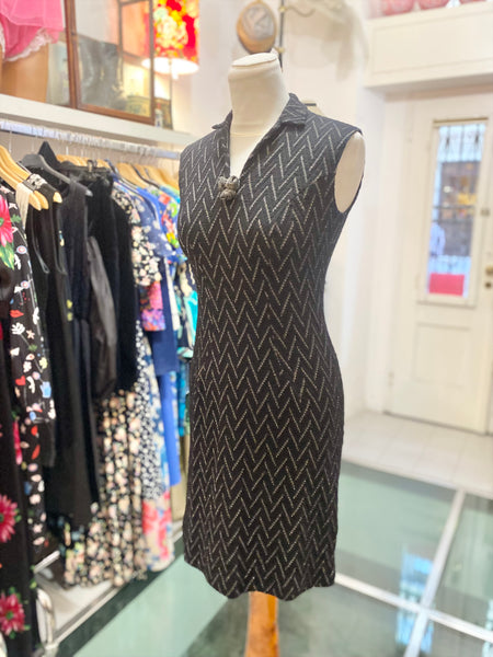 Abito 60s nero argento