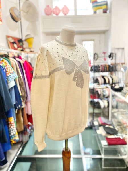 Maglione fiocco lurex