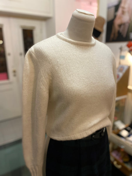 Maglioncino bianco con angora