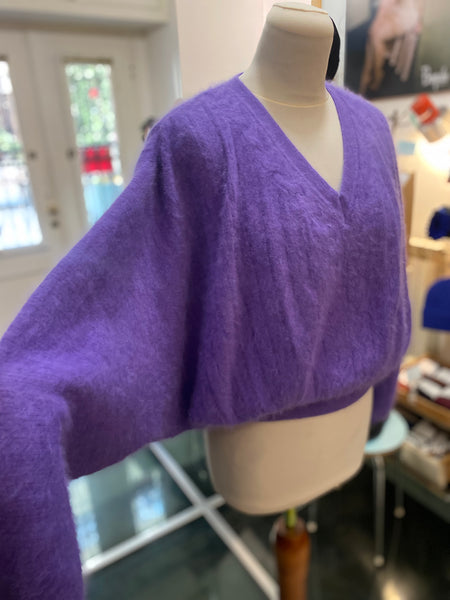 Maglione lilla angora