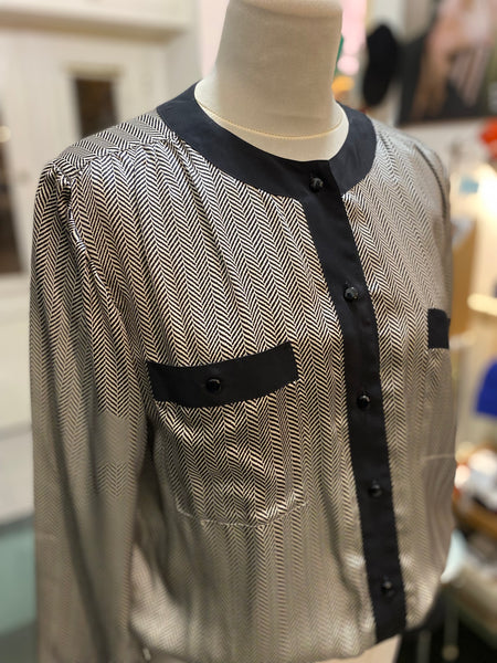 Blusa 80s spina di pesce