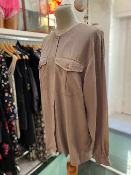Camicia grigia seta