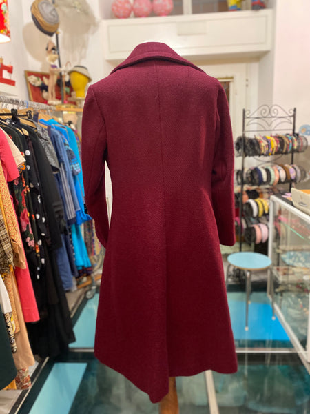 Cappotto 70s bordeaux