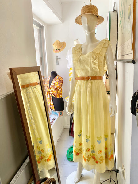 Abito giallo organza