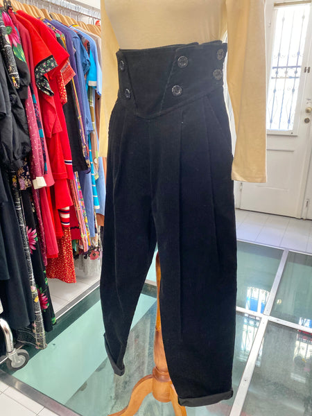 Pantaloni velluto costine 80s