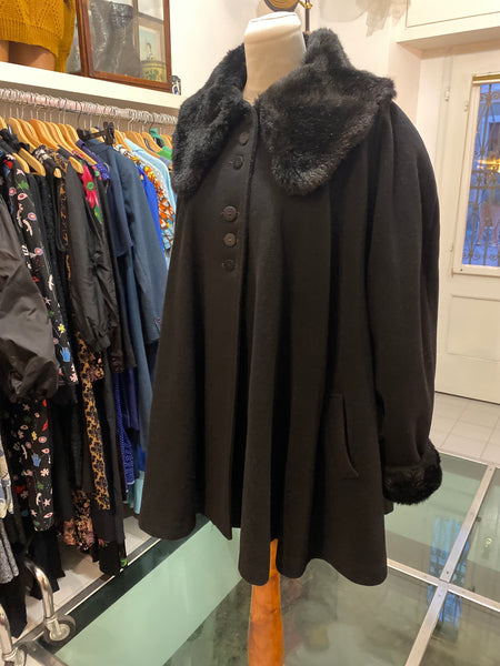 Cappotto collo pelouche