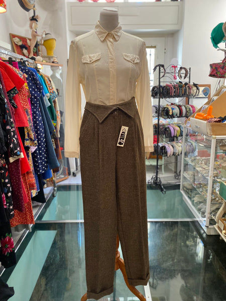 Pantaloni 80s risvolto