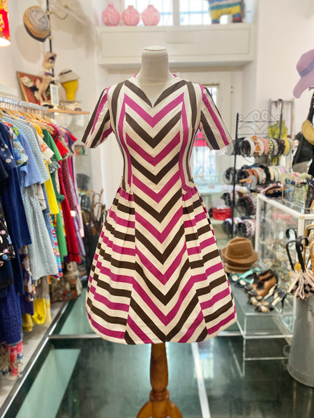 Abito 50s righe