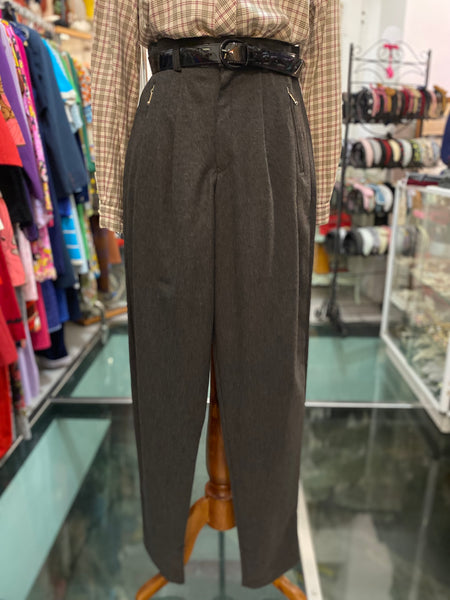 Pantaloni 80s grigio scuro