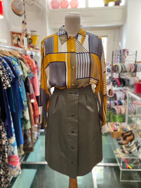 Camicia seta geometria